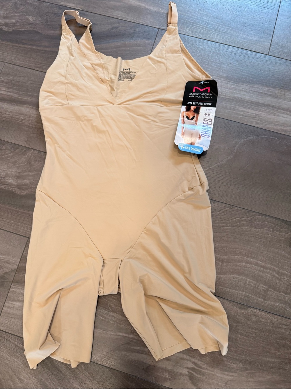 Maidenform Beige Firm Control Full-Body Shapewear Bodysuit